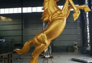 飛馬雕塑廠家 金馬雕塑 不銹鋼金色飛馬雕塑廠家