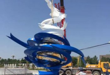 龍卷風雕塑廠家 城市景觀裝飾 不銹鋼龍卷風雕塑安裝
