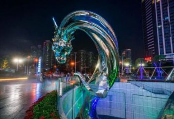 水龍動物雕塑廠家，吐水類型 不銹鋼水龍雕塑生產廠家