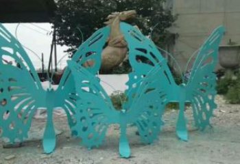 蝴蝶座椅雕塑廠家 現代元素概念 提供不銹鋼蝴蝶座椅雕塑廠家