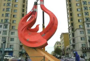 鳳鳥雕塑廠家 園區景觀 生產不銹鋼雕塑鳳鳥