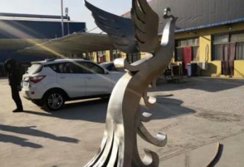 立體鳳凰雕塑廠家 金屬不銹鋼鳳凰雕塑生產廠家