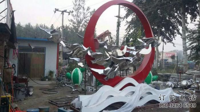 鴿子雕塑廠家 金屬飛禽類 不銹鋼鴿子雕塑廠家