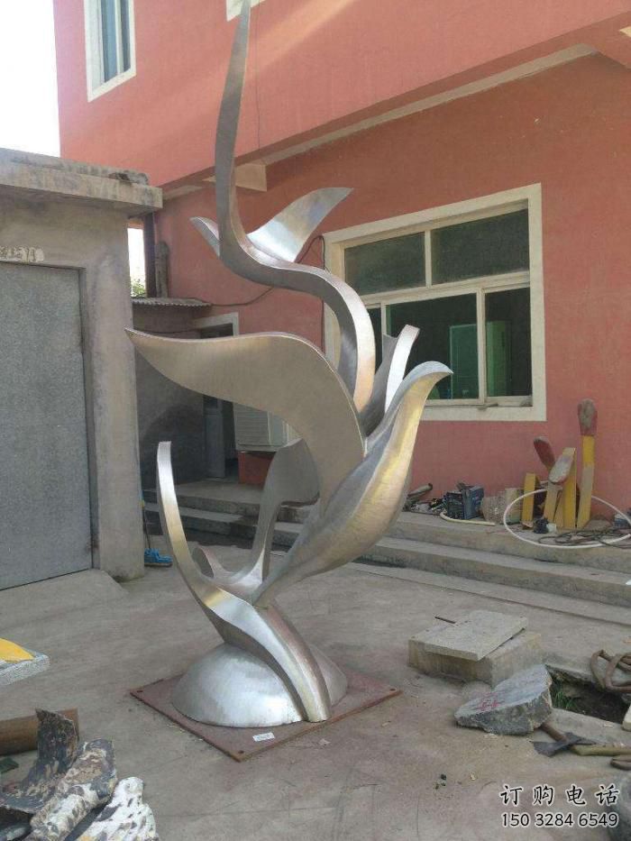 和平鴿雕塑廠家 鏡面不銹鋼和平鴿雕塑制作
