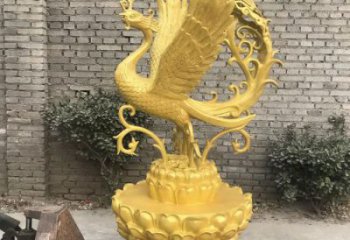 金色孔雀雕塑廠家 臺式擺放 大型孔雀雕塑生產制作