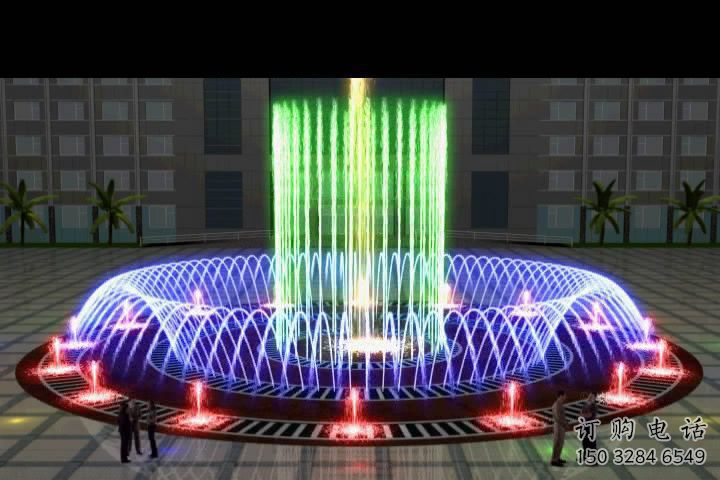 噴泉雕塑廠家 光幻燈光水景 不銹鋼燈光噴泉雕塑