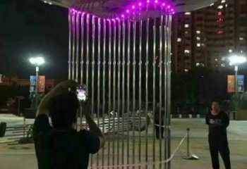水簾雕塑廠家 燈光水景系列 不銹鋼水簾雕塑制作