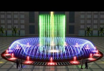 噴泉雕塑廠家 光幻燈光水景 不銹鋼燈光噴泉雕塑