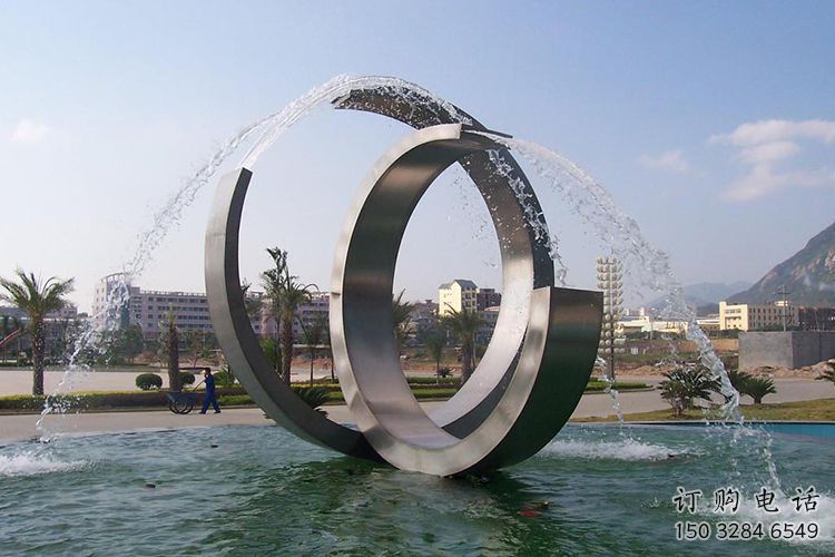 水景旱地噴泉雕塑廠家 循環(huán)供水流動模式