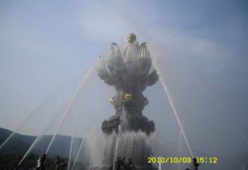 水景管流噴泉雕塑廠家 管道循環供水流動