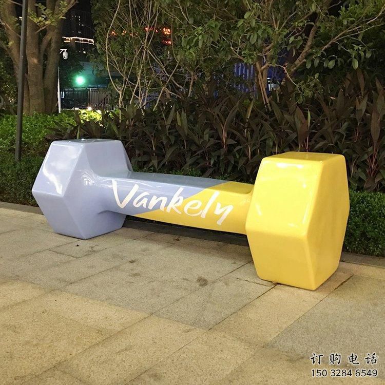 啞鈴雕塑廠家 公園景觀雕塑  不銹鋼啞鈴雕塑