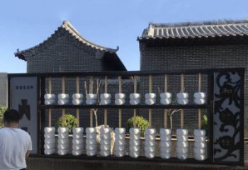 珠算雕塑 立式不銹鋼珠算雕塑廠家