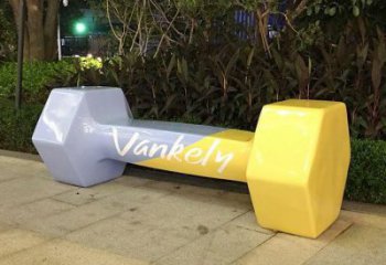啞鈴雕塑廠家 公園景觀雕塑 不銹鋼啞鈴雕塑