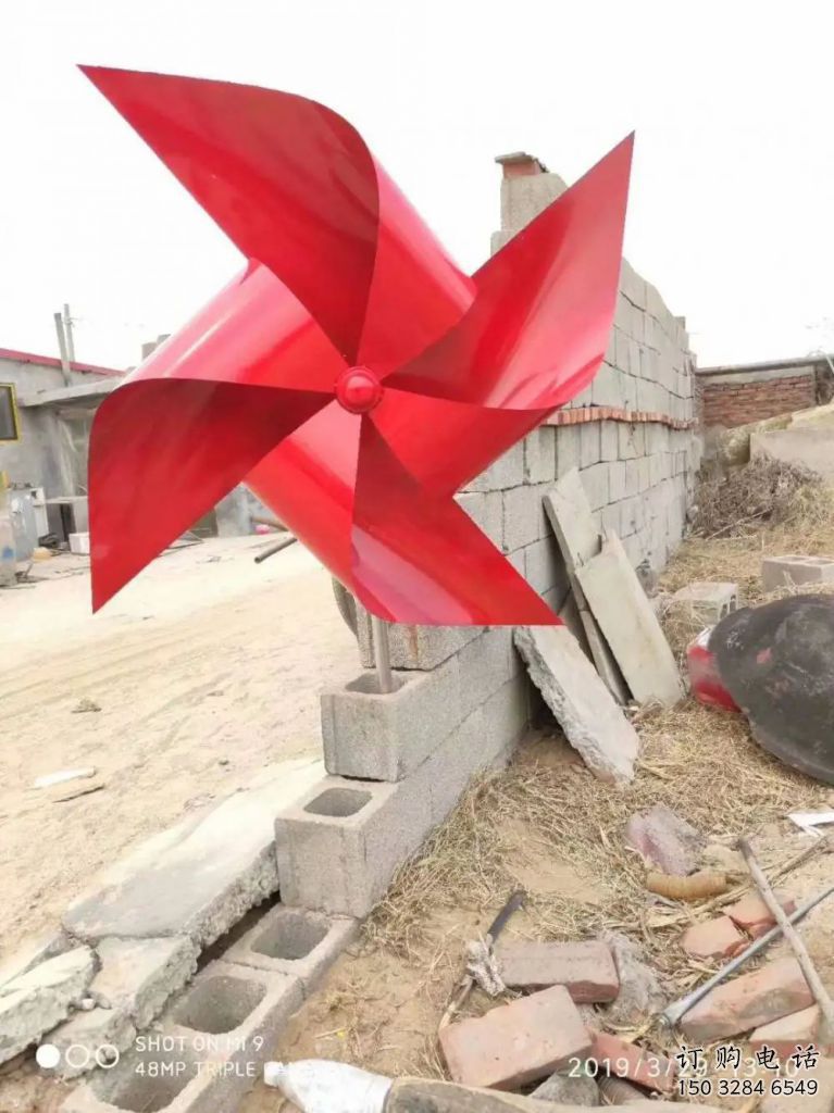 風車雕塑 氣流自動模式 不銹鋼風車雕塑廠家