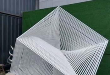 鋼管立方體雕塑廠家 不銹鋼鋼管立方體雕塑