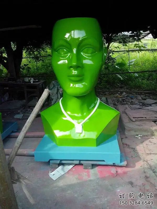 人頭雕塑廠家 現代人物擺件 不銹鋼現代人頭雕塑