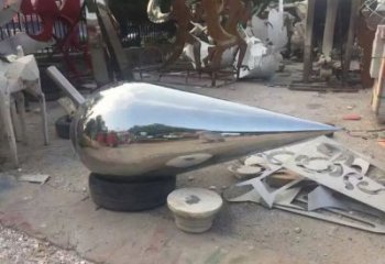 水滴雕塑廠家 噴鑄工藝 不銹鋼鏡面水滴雕塑