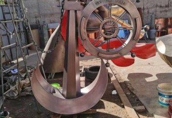 船錨雕塑廠家 碼頭景觀建筑 不銹鋼船錨雕塑制作