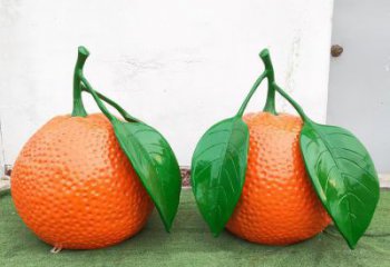 橘子雕塑廠家 仿真水果雕塑 大型橘子雕塑價格