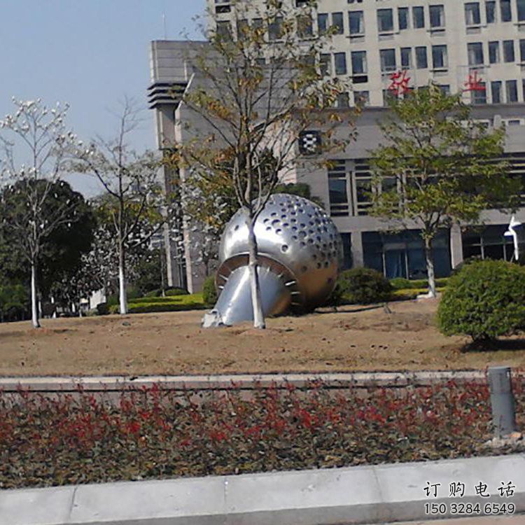 麥克風雕塑廠家 語言藝術美陳 不銹鋼麥克風雕塑制作