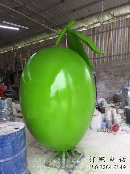 橄欖雕塑廠家 仿真植物 不銹鋼橄欖雕塑廠