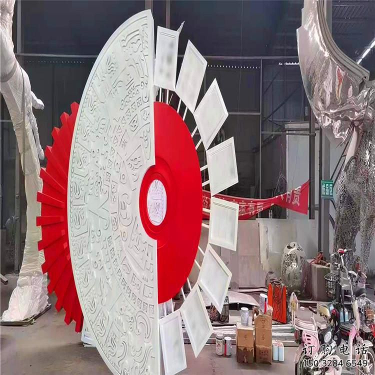 圓環(huán)雕塑 異形烤漆擺件 戶外異形圓環(huán)雕塑廠家