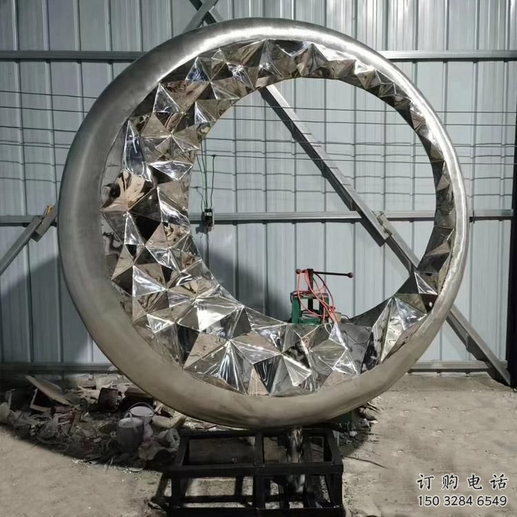 圓環雕塑 玄關異形圓環 不銹鋼玄關圓環雕塑廠家