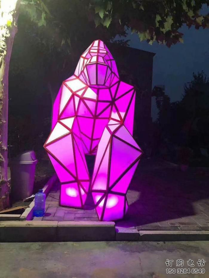 抽象熊雕塑廠家 創意村口擺件 玄關彩繪熊雕塑