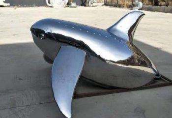 鏡面海豚雕塑廠家 現代擺件 游樂場異形海豚雕塑