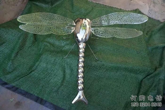 鏡面昆蟲雕塑廠家 現代草地擺件 游樂場異形昆蟲雕塑