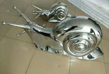 戶外蝸牛雕塑廠家 海洋賓館小品 酒店鏡面蝸牛雕塑