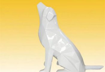 切面狗雕塑廠家 現(xiàn)代抽象擺件 商場切面狗雕塑