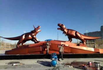 風景區恐龍雕塑廠家 中式戶外擺件 大型仿古恐龍雕塑