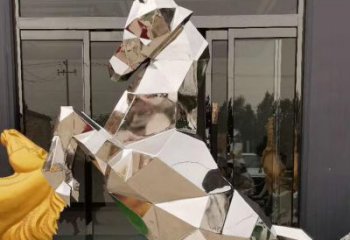 賓館馬雕塑廠家 歐式仿真小品 戶外鏡面馬雕塑