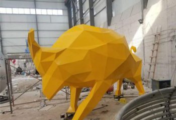 商業(yè)街牛雕塑廠家 大型酒店擺件 步行街異形牛雕塑