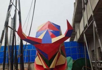 大門口牛雕塑廠家 歐式賓館擺件 風景區抽象牛雕塑