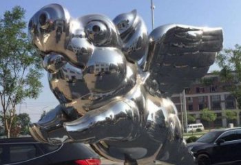 卡通豬雕塑廠家 現代創意擺件 公園仿真豬雕塑