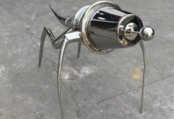 鏡面螞蚱雕塑廠家 中式啞光擺件 餐飲店仿真螞蚱雕塑