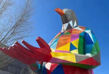 住宅小區(qū)飛鳥雕塑廠家 現代廣場小品 公園噴漆飛鳥雕塑