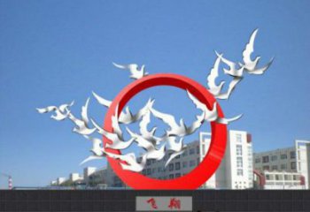 廣場飛鴿雕塑廠家 歐式創意擺件 風景區現代飛鴿雕塑