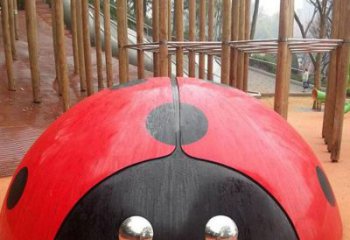 戶外瓢蟲雕塑廠家 公園廣場(chǎng)小品 房地產(chǎn)幾何瓢蟲雕塑