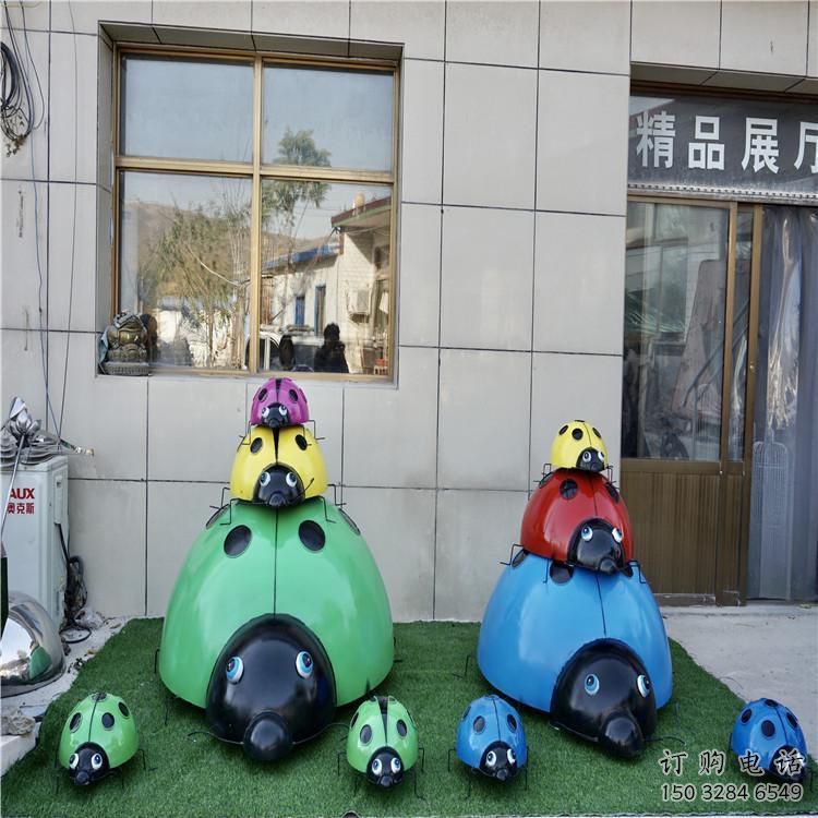 商業街甲殼蟲雕塑廠家 大型戶外擺件 步行街異形甲殼蟲雕塑