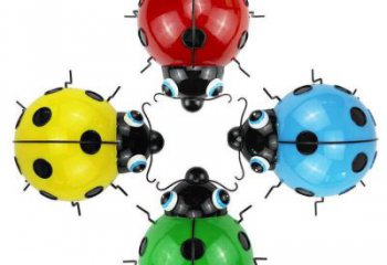 仿真甲殼蟲雕塑廠家 大型抽象擺件 公園噴漆甲殼蟲雕塑