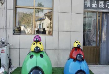商業(yè)街甲殼蟲雕塑廠家 大型戶外擺件 步行街異形甲殼蟲雕塑