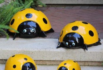 公園瓢蟲雕塑廠家 中式烤漆小品 風(fēng)景區(qū)仿古瓢蟲雕塑