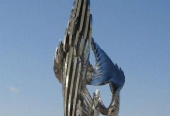 戶外鴛鴦雕塑廠家 鏡面仿真小品 房地產鴛鴦雕塑