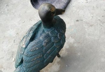 大門口鴨子雕塑廠家 歐式賓館擺件 風景區仿古鴨子雕塑