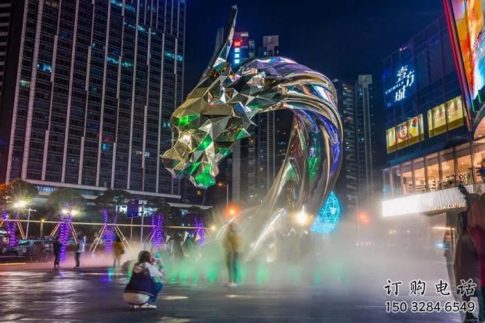 草地水龍雕塑廠家 海洋噴水小品 戶外異形水龍雕塑