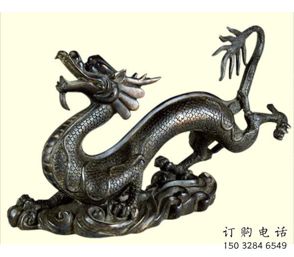 商業街臥龍雕塑廠家 大型創意擺件 步行街異形臥龍雕塑