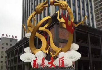 酒店飛龍雕塑廠家 創(chuàng)意烤漆擺件 風(fēng)景區(qū)仿古飛龍雕塑